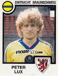 Sticker Peter Lux - German Football Bundesliga 1983-1984 - Panini