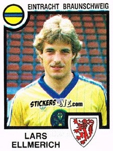Cromo Lars Ellmerich - German Football Bundesliga 1983-1984 - Panini