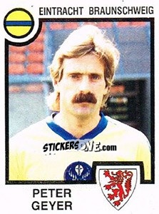 Sticker Peter Geyer - German Football Bundesliga 1983-1984 - Panini