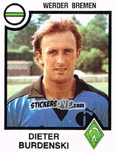 Sticker Dieter Burdenski - German Football Bundesliga 1983-1984 - Panini