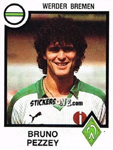 Cromo Bruno Pezzey - German Football Bundesliga 1983-1984 - Panini