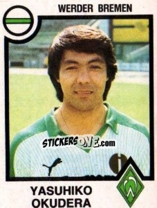 Figurina Yasuhiko Okudera - German Football Bundesliga 1983-1984 - Panini