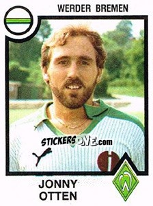 Cromo Jonny Otten - German Football Bundesliga 1983-1984 - Panini