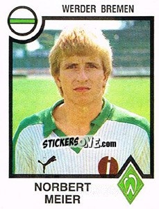 Sticker Norbert Meier - German Football Bundesliga 1983-1984 - Panini