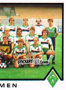 Sticker Team - German Football Bundesliga 1983-1984 - Panini