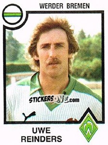 Sticker Uwe Reinders - German Football Bundesliga 1983-1984 - Panini