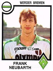 Sticker Frank Neubarth - German Football Bundesliga 1983-1984 - Panini