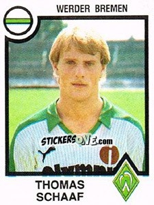 Figurina Thomas Schaaf - German Football Bundesliga 1983-1984 - Panini