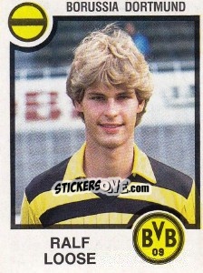 Sticker Ralf Loose - German Football Bundesliga 1983-1984 n. 80 - Panini