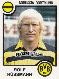 Cromo Rolf Russmann - German Football Bundesliga 1983-1984 - Panini