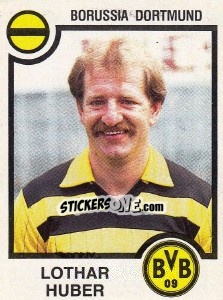Cromo Lothar Huber - German Football Bundesliga 1983-1984 - Panini