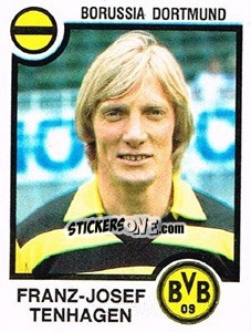 Cromo Franz-Josef Tenhagen - German Football Bundesliga 1983-1984 - Panini