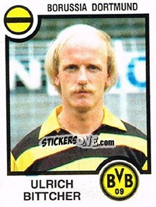 Sticker Ulrich Bittcher - German Football Bundesliga 1983-1984 - Panini