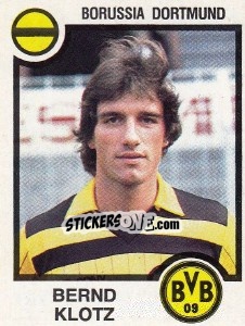 Sticker Bernd Klotz - German Football Bundesliga 1983-1984 - Panini