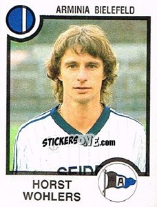 Sticker Horst Wohlers - German Football Bundesliga 1983-1984 - Panini