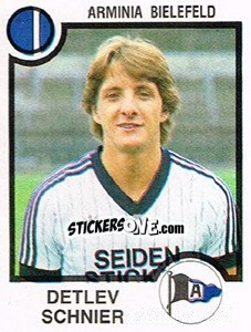 Cromo Detlev Schnier - German Football Bundesliga 1983-1984 - Panini