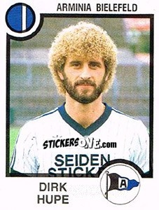 Cromo Dirk Hupe - German Football Bundesliga 1983-1984 - Panini
