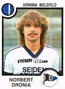 Sticker Norbert Dronia - German Football Bundesliga 1983-1984 - Panini