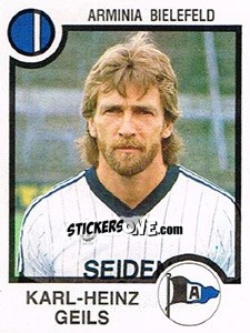 Cromo Karl-Heinz Geils - German Football Bundesliga 1983-1984 - Panini