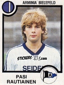 Cromo Pasi Rautiainen - German Football Bundesliga 1983-1984 - Panini