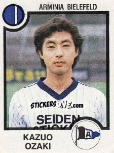 Cromo Kazuo Ozaki - German Football Bundesliga 1983-1984 - Panini