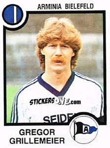 Sticker Gregor Grillemeier - German Football Bundesliga 1983-1984 - Panini