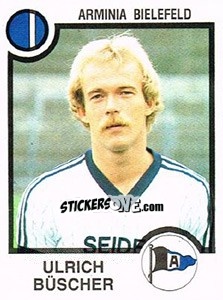 Cromo Ulrich Buscher - German Football Bundesliga 1983-1984 - Panini