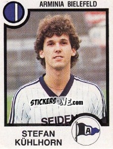 Cromo Stefan Kuhlhorn - German Football Bundesliga 1983-1984 - Panini