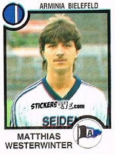 Sticker Matthias Westerwinter - German Football Bundesliga 1983-1984 - Panini