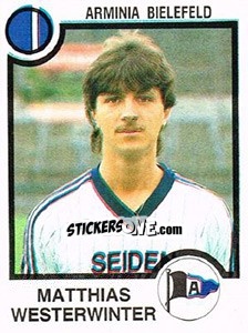 Sticker Matthias Westerwinter - German Football Bundesliga 1983-1984 n. 20 - Panini