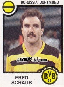 Cromo Fred Schaub - German Football Bundesliga 1983-1984 - Panini