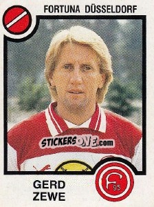 Sticker Gerd Zewe - German Football Bundesliga 1983-1984 - Panini