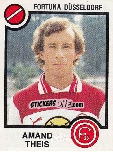 Sticker Amand Theis - German Football Bundesliga 1983-1984 - Panini