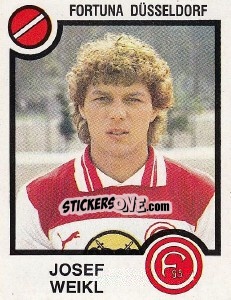 Sticker Josef Weikl - German Football Bundesliga 1983-1984 - Panini