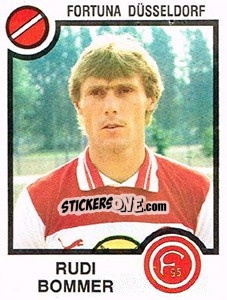 Cromo Rudi Bommer - German Football Bundesliga 1983-1984 - Panini