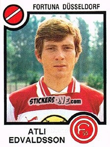 Cromo Atli Edvaldsson - German Football Bundesliga 1983-1984 - Panini