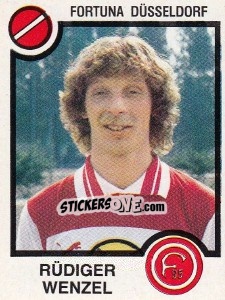Cromo Rudiger Wenzel - German Football Bundesliga 1983-1984 - Panini