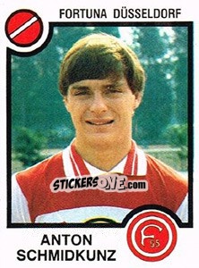 Cromo Anton Schmidkunz - German Football Bundesliga 1983-1984 - Panini