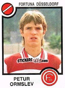 Cromo Peter Ormslev - German Football Bundesliga 1983-1984 - Panini