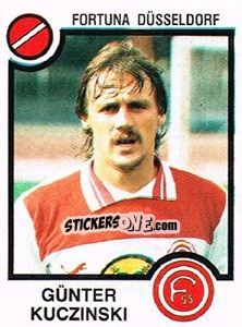 Cromo Gunter Kuczinski - German Football Bundesliga 1983-1984 - Panini