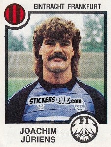 Cromo Joachim Juriens - German Football Bundesliga 1983-1984 - Panini