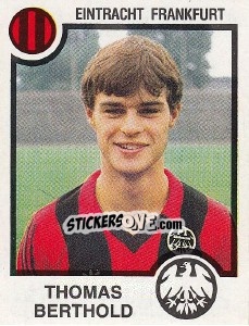 Sticker Thomas Berthold - German Football Bundesliga 1983-1984 n. 118 - Panini