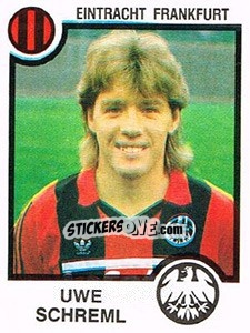 Cromo Uwe Schreml - German Football Bundesliga 1983-1984 - Panini