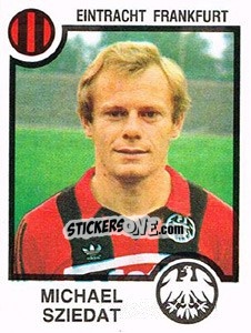 Cromo Michael Sziedat - German Football Bundesliga 1983-1984 - Panini