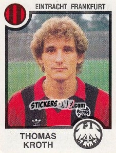 Sticker Thomas Kroth - German Football Bundesliga 1983-1984 - Panini