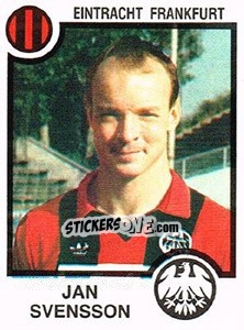 Sticker Jan Svensson - German Football Bundesliga 1983-1984 - Panini