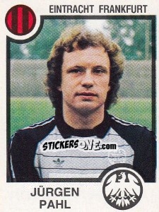 Sticker Jurgen Pahl - German Football Bundesliga 1983-1984 - Panini