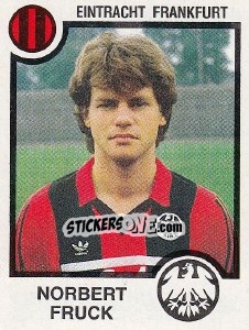 Sticker Norbert Fruck - German Football Bundesliga 1983-1984 - Panini