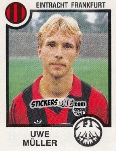 Cromo Uwe Muller - German Football Bundesliga 1983-1984 - Panini