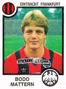 Cromo Bodo Mattern - German Football Bundesliga 1983-1984 - Panini